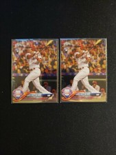 Rhys Hoskins 2018 Topps Chrome Rookie #70 - 2 Card Lot Philadelphia Phillies