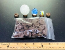 MEGA 100 PACK! VINTAGE MARBLE HOLDER COLLECTION OLD DISPLAY STANDS *EARLY 1900s*