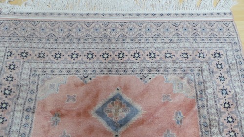 Large Oriental Carpet Rug Hand Made Wool Vintage Jaldar Living Room 6ft x 4ft 2" - Picture 17 of 18