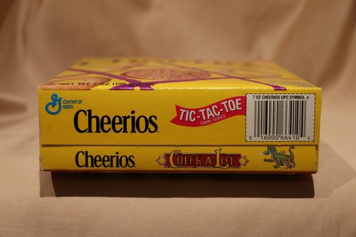 1993 LIMITED TIME ONLY TIC-TAC-TOE GAME SERIES CHEERIOS - Picture 4 of 6