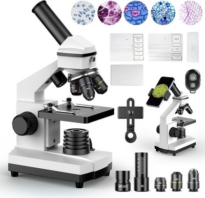 Compound Microscope for Adults & Students - 100X-2000X High-Power Biological