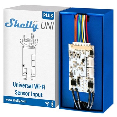 Shelly Plus Uni WLAN Smart Modul Bluetooth Universalmodul Sensor-Schnittstelle