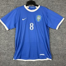 Vintage 2006/2008 Nike Kaka #8 Brazil Soccer Football Jersey Shirt Size Large