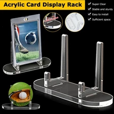 1-50 pcs Clear Acrylic Trading Card Stands Sports Graded Cards Display Holder