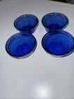 Anchor Hocking Vintage Cobalt Blue 6 oz Custard Cups USA Set Of 4