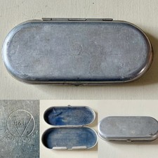 Vintage WWII Bausch  Lomb B L Ray Ban Pilot Aviator Sunglass Aluminum CASE ONLY