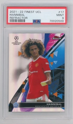 Hannibal 2021-22 Topps Finest UCL ROOKIE REFRACTOR #17 PSA 9 MINT RC