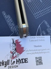 Jekyll to Hyde Chris Reeve Large Sebenza Lanyard Delete J2H Titanium