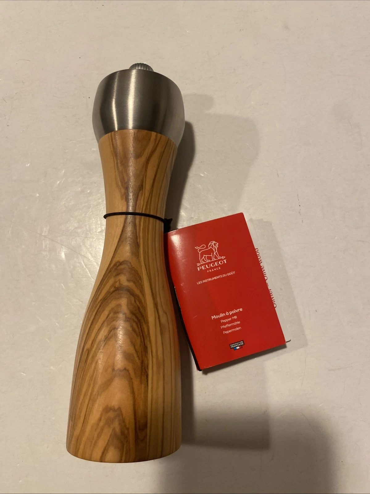 Peugeot 8-Inch Classic Fidji Pepper Mill, Olive Wood
