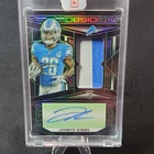 2023 Obsidian Rookie Jersey Autographs Electric Etch Green Jahmyr Gibbs 08/25