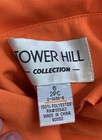 Vintage Y2K Tower Hill Collection Women's Orange 2 Piece Skirt Suit Set Sz 6 — photo 6