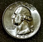 🟅 UNC 1955 90% Silver Wash. Quarter 25¢ - 71-Year-Old Coin