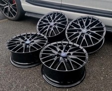 4x FORD FOCUS Alloy wheels 17" Inch 7J 5x108 Offset ET50 (GLOSS BLACK)