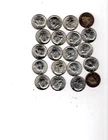 KENNEDY HALF DOLLARS 1968-D BU (40% SILVER 20 COINS)