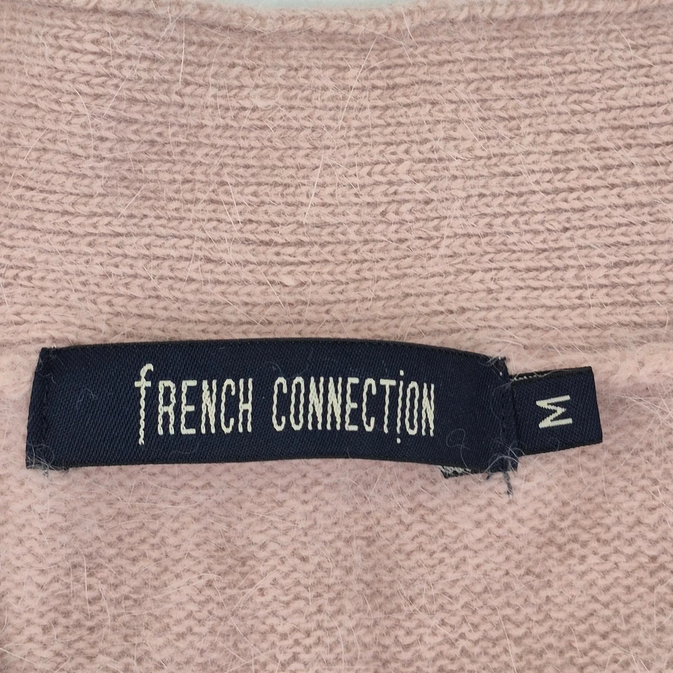 Cárdigan FRENCH CONNECTION Rosa Medio Mujer Corderos Lana Angora Mezcla Relajado - Imagen 2 de 4