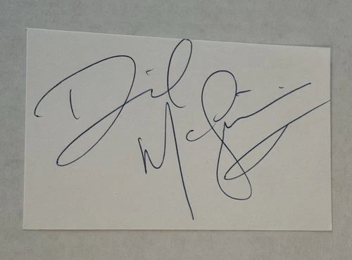 Dave McGinnis 2000 Authentic Signed Autograph Auto Index Card Arizona Cardinals