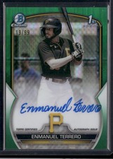 2023 Bowman Chrome Enmanuel Terrero Prospect Autographs Green Refractor #/99