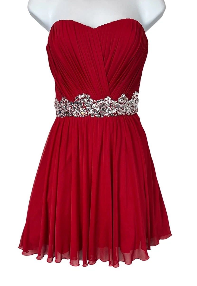 strapless open back dress Nwt Speechless Beautiful Stylist Lightweight Cute Juniors' Handkerchief Dress