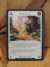 FLESH & BLOOD: Break Ground.  ELE132 Yellow 