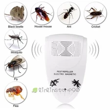 Ultrasonic Electronic Anti Mosquito Rat Mice Rodent Pest Bug Control Repeller US