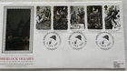 GB QEII 1993 Sherlock Holmes PPS Silk FDC Sherlock Holmes Society Cat £15+