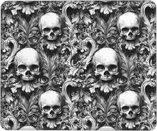 Gaming Mouse Pad Large Size for Desk,Skull Mat, Waterproof and Easy to Clean Sur