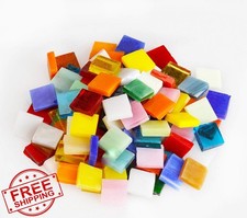 Mosaic Tiles 270 Pieces 1x1cm Mica Glass Square Full Color Mix