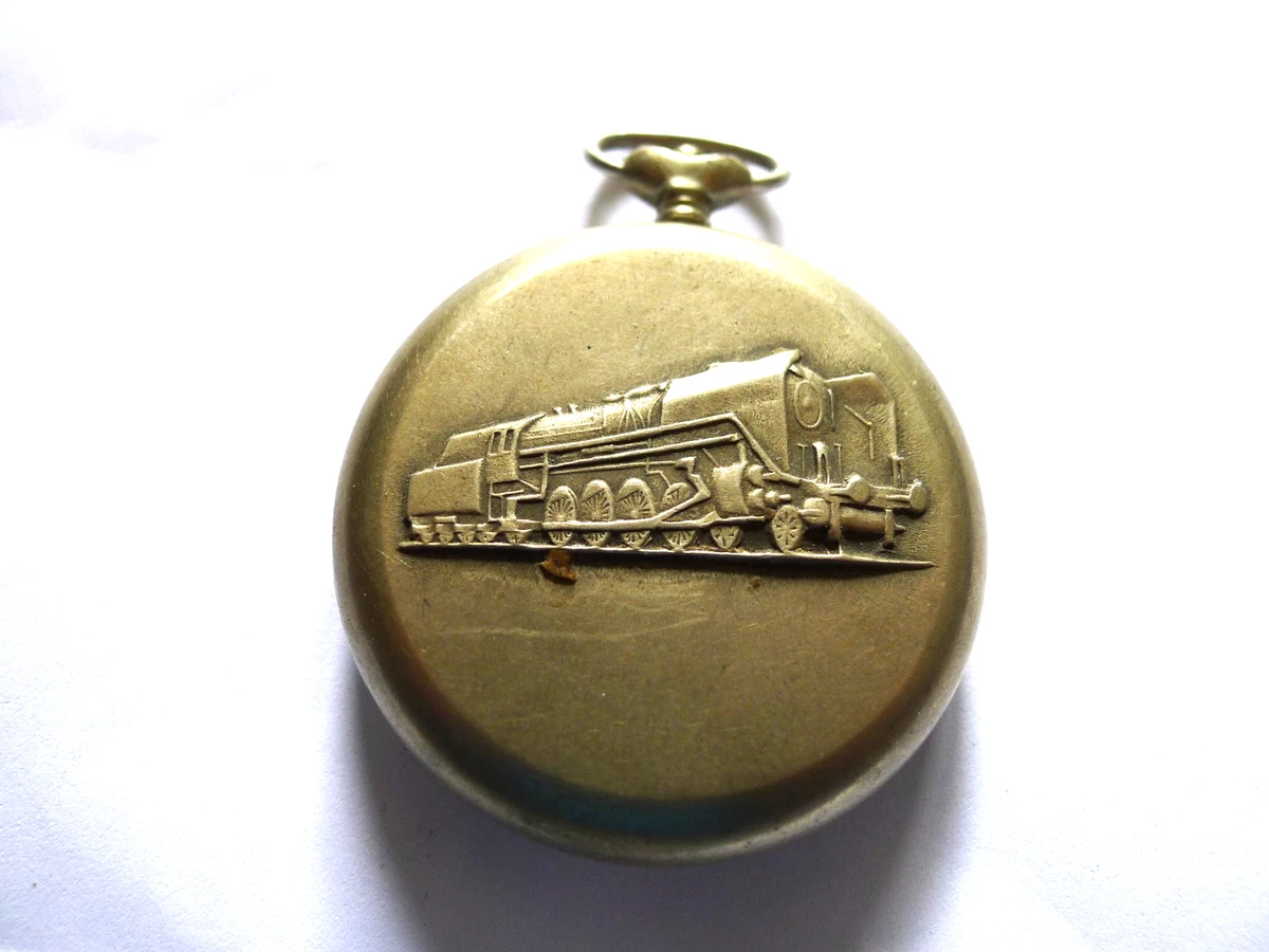Reloj Bolsillo Sekonda (URSS) Ferrocarril Tipo 18 Joya Níquel Caballeros.. 50mm.. Reparación
