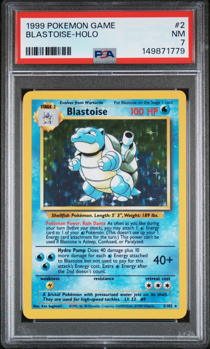【希少品】Blastoise カメックス 旧裏 英語版 1999年 Blastoise Pokémon TCG Professional Sports Authenticator (PSA