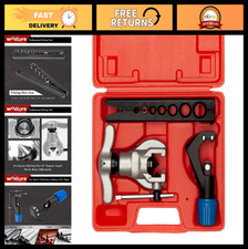 Heavy Duty Flaring Tool Set & Tube Cutter Kit - 7 Die Sizes 3/16"-3/4" HVAC