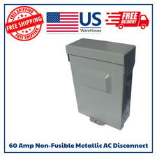 Ac Disconnect Box Electrical 60 Amp 120/240-volt Non-fuse Metallic Padlockable