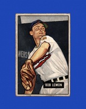 1951 Bowman Set-Break # 53 Bob Lemon LOW GRADE (crease) *GMCARDS*