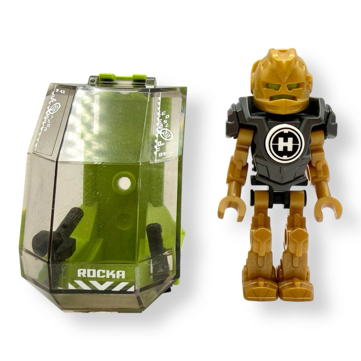 Lego Hero Factory Rocka Minifigure hf004 with Mech Seat Part