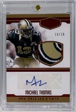 2016 Panini Plates & Patches Michael Thomas RPA Logo Patch Auto 10/10