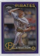2024 Topps Chrome Update Purple Refractor 1/250 Hunter Stratton #USC137 0w27