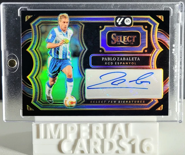 2025-26 Panini La Liga SF-PZ Select Few Pablo Zabaleta Black 1/1 Auto Espanyol