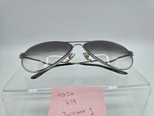 Vtg Kenzo TWINSET 1 K14 Silver Aviator 56-20-140 Full Rim Men's Eyeglasses Frame