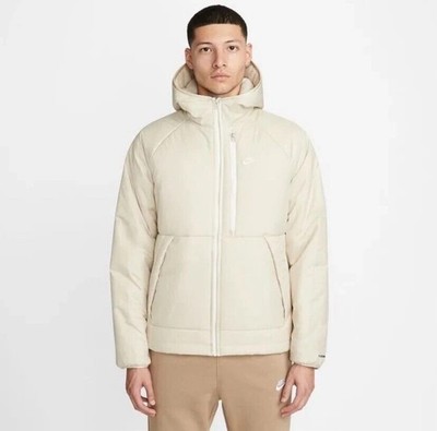 NIKE SPORTSWEAR THERMA-FIT LEGACY HOODED JACKET DD6857-206 Men s Sz S New Rattan