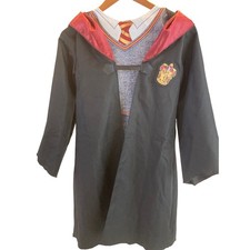 Harry Potter Gryffindor Robe Costume Kids Large 10-12 Black Burgundy Hooded L