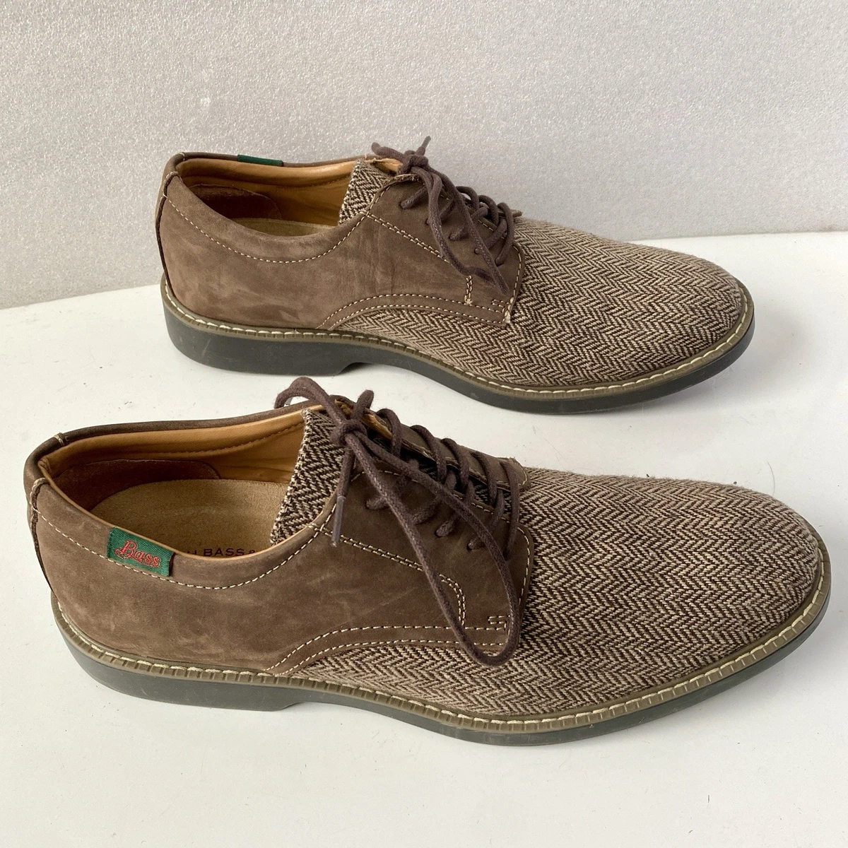 Herringbone Loafer Leather Upper Casual Shoes for Men for  display picture 1