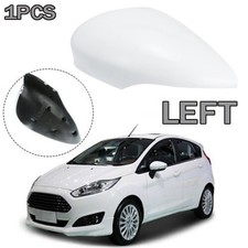 Left Driver Side Wing Mirror Cover Cap White For Ford Fiesta Mk7 2008-2017 2016