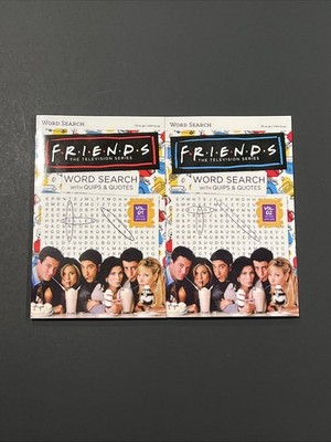 Friends The Television Series Word Search Vol 1 & 2 With Quips & Quotes Set of 2
