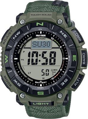CASIO PRO TREK PRG-340B-3  Climber Line Digital Men Watch khaki Tough Solar New