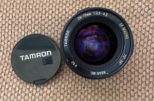 Tamron Adaptall-2 28-70mm f/3.5-4.5 CF Macro zoom lens (Model 159A) with Cover