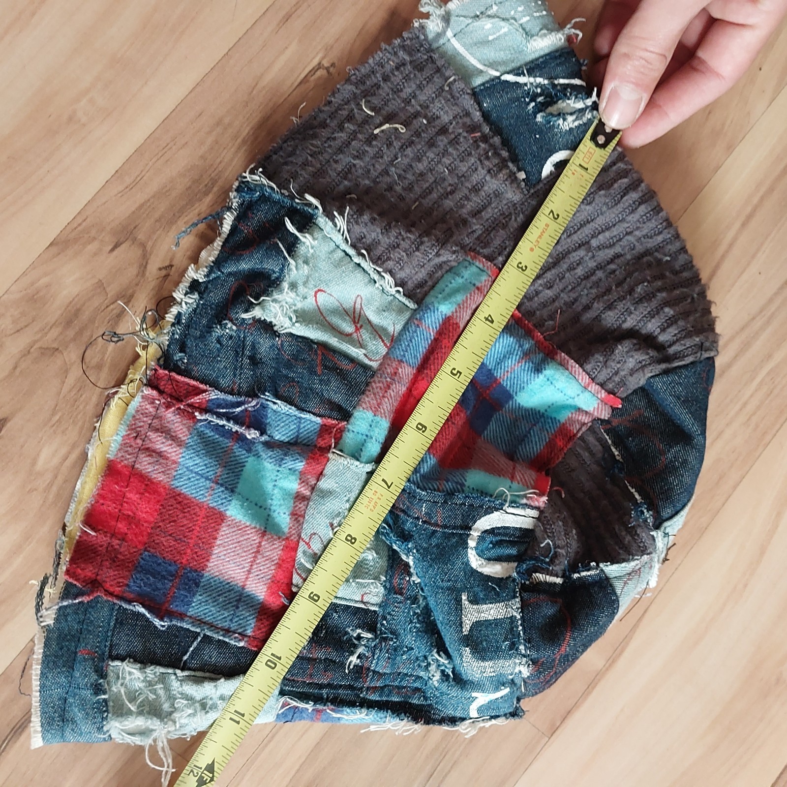 double sided reversible patchwork bucket hat with… - image 6