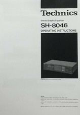 Technics SH-8046 Equalizzatore grafico stereo istruzioni operative EQ MANUALE UTENTE 