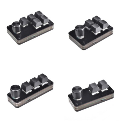 Macro Keyboard Programming Keypad 2/3/4/5 Key 1 Knob Mechanical Keyboard Mini