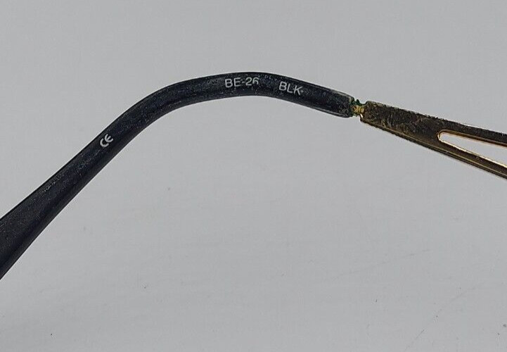 Vintage Beverly Johnson BE-26 Black Gold Oval Met… - image 6