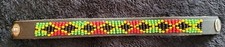 LEATHER SEED BEAD BRACELET CUFF WRAP TRIBAL HIPPIE WOODSTOCK BOHEMIAN CHIC BOHO