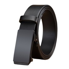 Men's Leather Belt With Automatic Buckle Stylish Casual Belt
